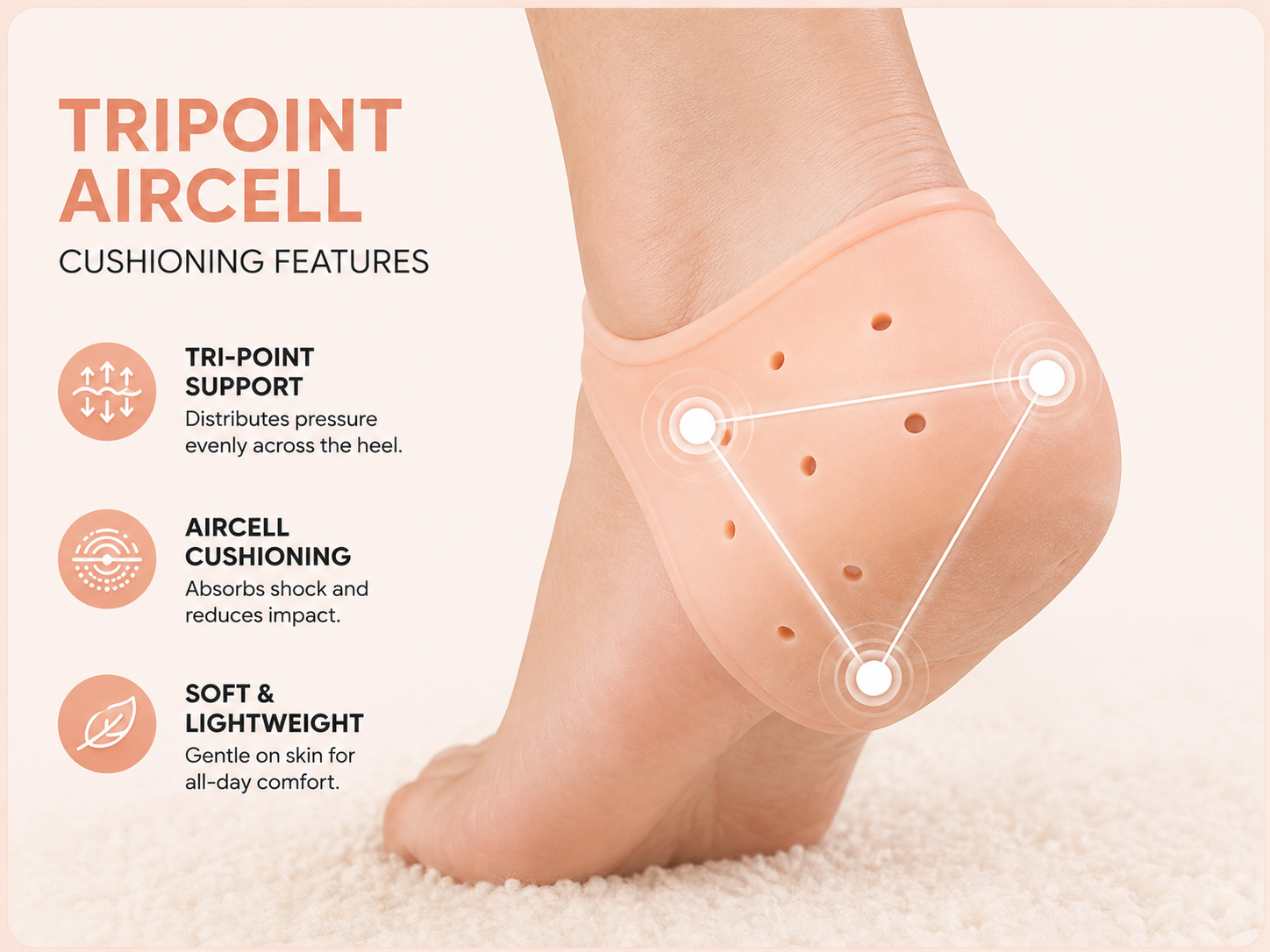 TriPoint AirCell cushioning features